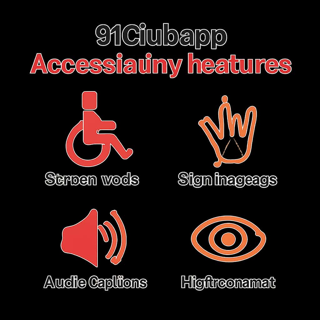 An educational illustration of features available in the 91Club app.