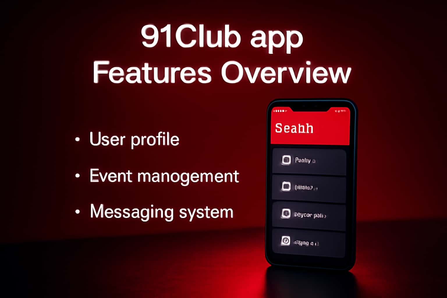 A visual representation of the 91Club app features, showcasing its user-friendly interface.
