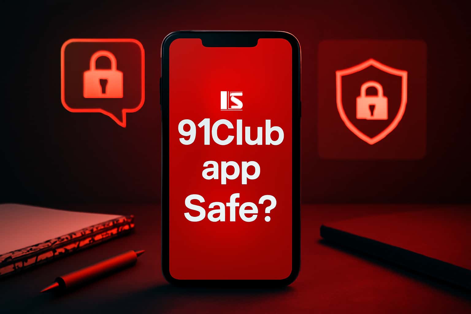 A visual representation of app safety features related to 91Club app.