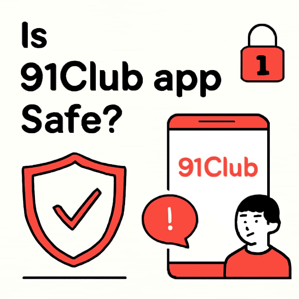 Illustration detailing the safety measures of the 91Club app.