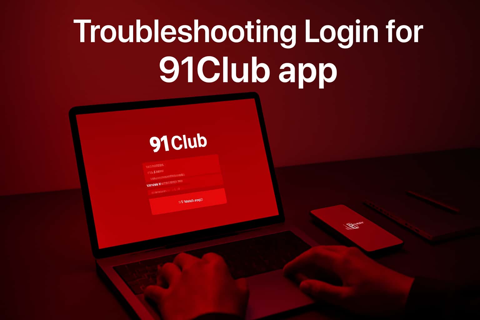 Neutral scene illustrating troubleshooting login for 91Club app.