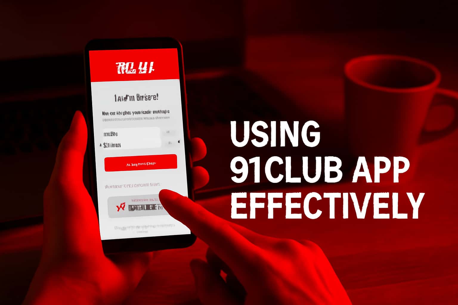 An informational graphic about using the 91Club app effectively with a focus on user experience.