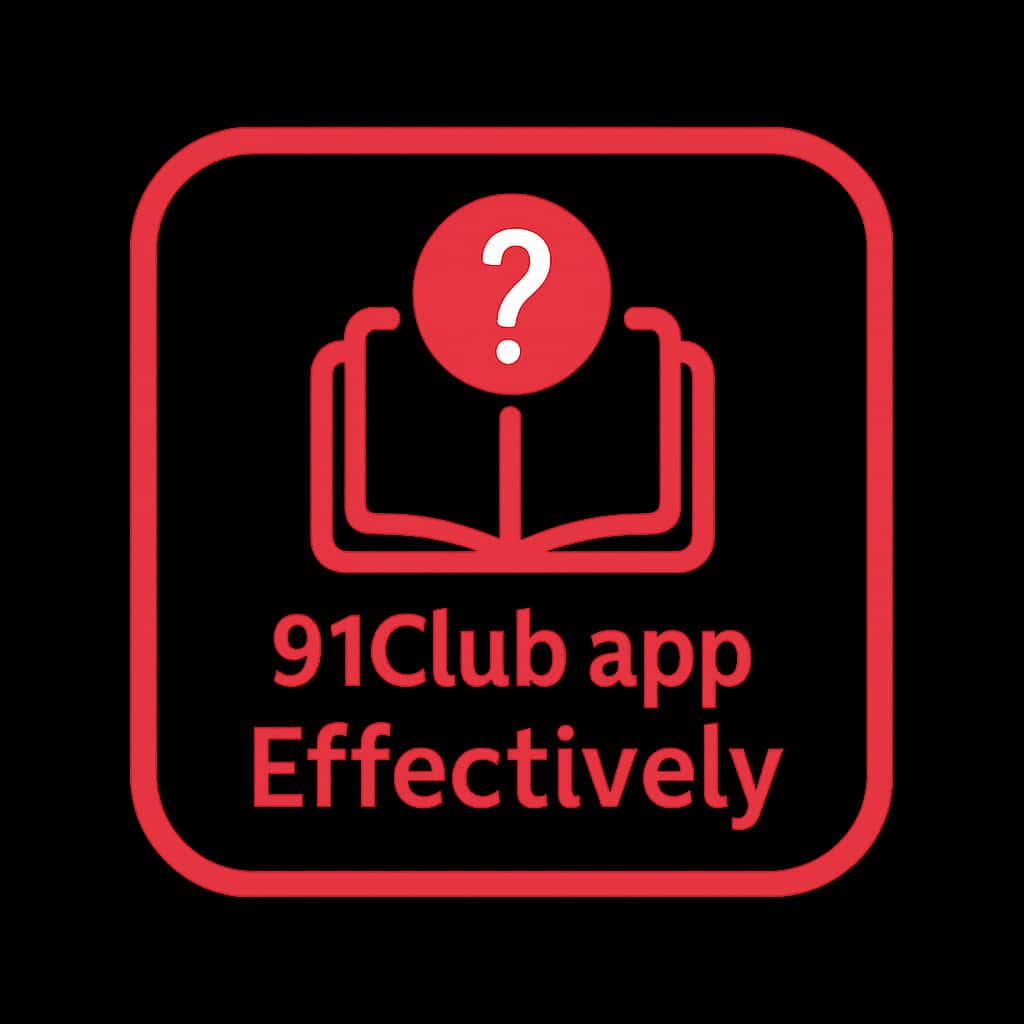 A badge representing guidance on using the 91Club app effectively.
